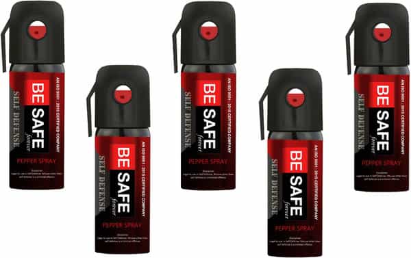 Besafe Forever Max Protection Self Defense Pepper Spray Pack Of 5