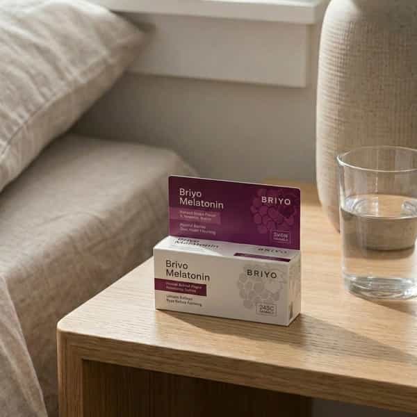Briyo Melatonin 3 Mg Natural Grape Flavoured Chewable Tablets 50 Nos