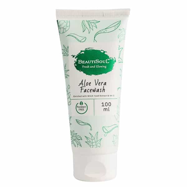 Beautisoul Aloe Vera Face Wash With Pure Aloe Vera | Witch Hazel & Vitamin E | Ifra Certified|Unisex