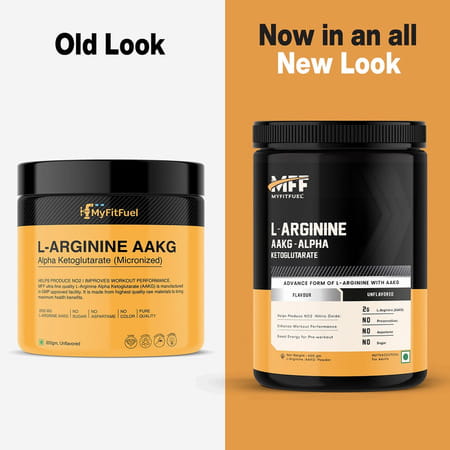 Myfitfuel L Arginine Alpha-Ketoglutarate (Aakg) Pre Workout Powder | 400gm (Unflavoured)