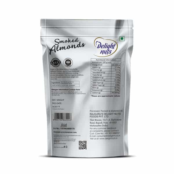 Delight Nuts Smoked Almonds 200Gm