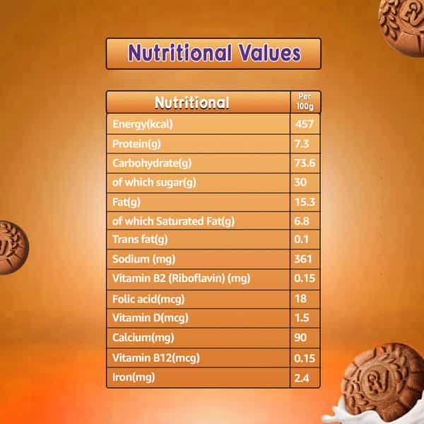 Cadbury Bournvita Biscuits - Tiffin Pack 250 G (With 9 Flow Packs)
