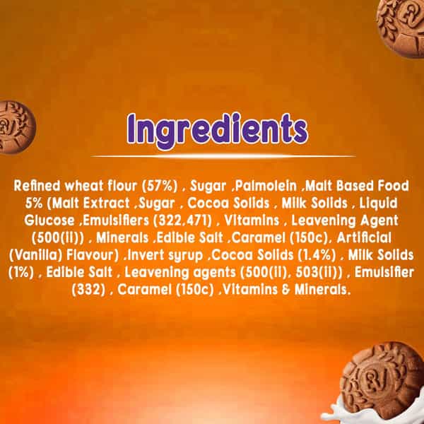 Cadbury Bournvita Biscuits - Tiffin Pack 250 G (With 9 Flow Packs)