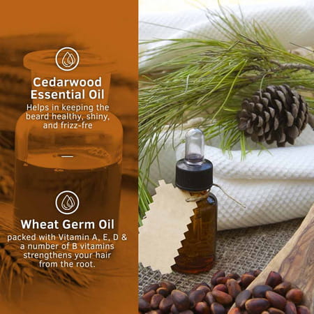 Ustraa Mooch & Beard Oil - Woody (Pack Of 2 X 35 Ml)