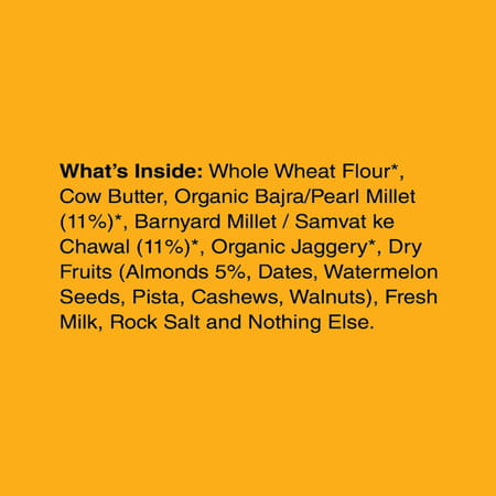 Early Foods Bajra & Barnyard Millet Jaggery Cookies With Almonds 150g