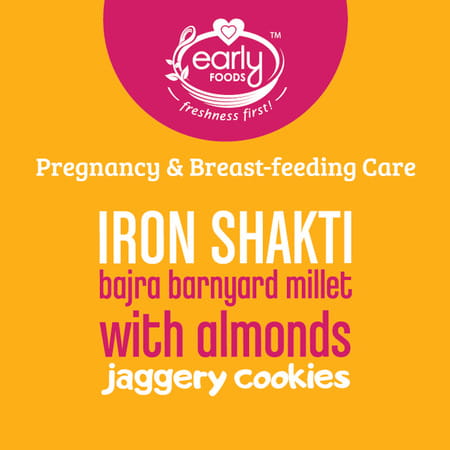 Early Foods Bajra & Barnyard Millet Jaggery Cookies With Almonds 150g