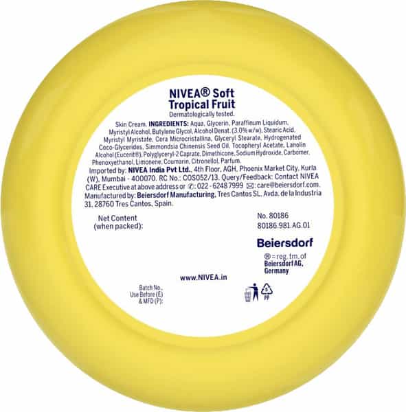 Nivea Soft Tropical Fruit - 100 Ml