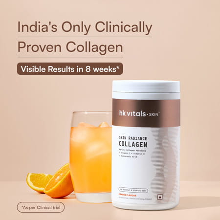 Hk Vitals Marine Collagen Supplement (Orange | 400G) |With Vitamin C | E