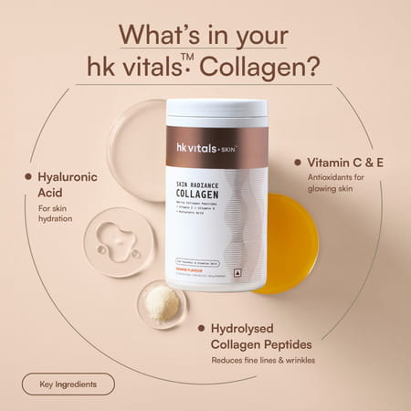Hk Vitals Marine Collagen Supplement (Orange | 400G) |With Vitamin C | E