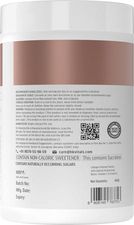 Hk Vitals Marine Collagen Supplement (Orange | 400G) |With Vitamin C | E