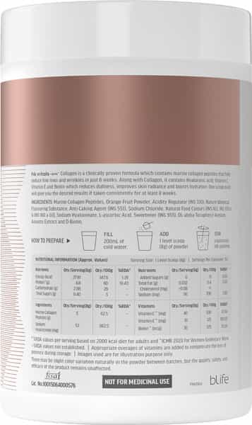 Hk Vitals Marine Collagen Supplement (Orange | 400G) |With Vitamin C | E