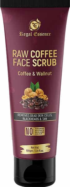 Regal Essence Raw Coffee Face Scrub With Walnut & Coffee Removes Dead Skin Cell 100 Gm
