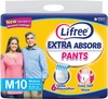 Lifree Extra Absorbent Adult Diaper Pants Medium - 10 Diapers