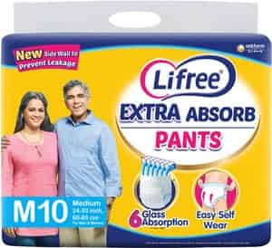 Lifree Extra Absorbent Adult Diaper Pants Medium - 10 Diapers