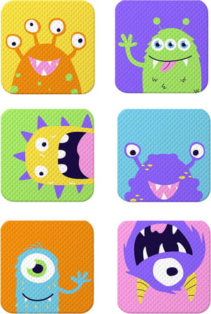 Ouchie Monster Print Mosquito Repellent Patches 100% Natural (Pack 2 = 48 Patches)