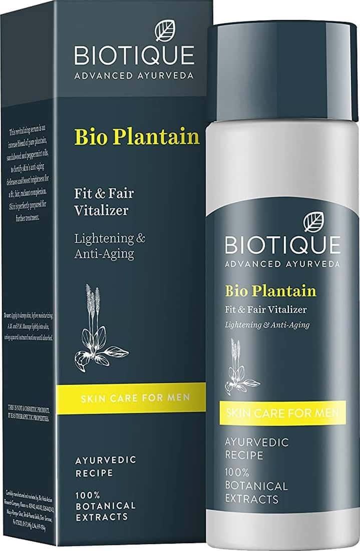 Biotique Bio Plantain Fit & Fair Vitaliser For Men - 120 Ml