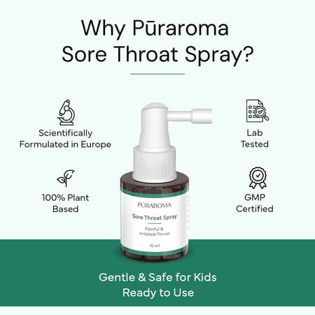 Puraroma Sore Throat Spray - 15 Ml