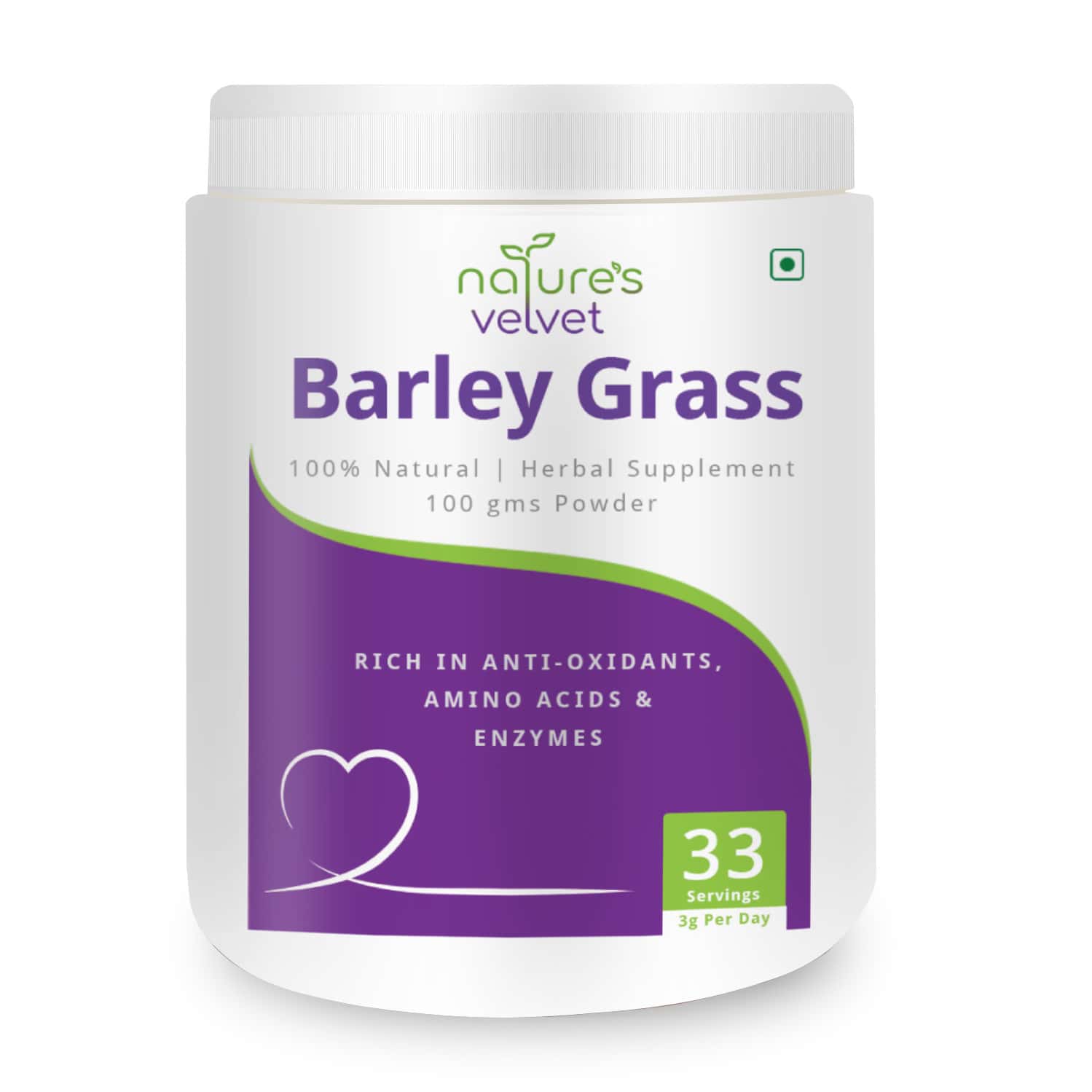 Natures Velvet Barley Grass Powder 100gms
