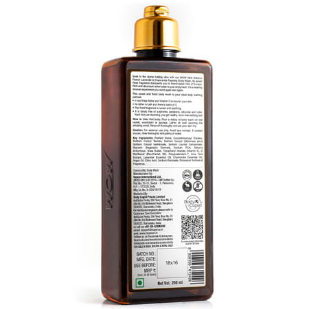 Wow Skin Science French Lavender & Chamomile Foaming Body Wash - No Parabens | Sulphate - 250ml
