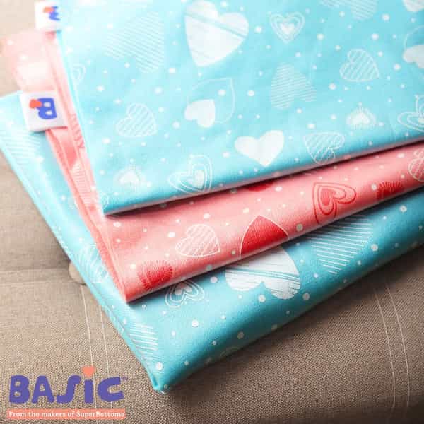 Basic Quick Dry Mats - Bed & Floor Protector/Playmat | Extra Absorbant (70Cm X 100Cm) - (Medium)