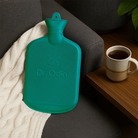 Dr. Odin Hot Water Bag (1.75 Litre) Non Electric Leakproof Hot Water Bottle For Body Pain (Green)