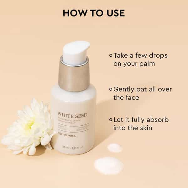 The Face Shop White Seed Brightening Korean Serum | Niacinamide & Ha | Dark Spots - 30Ml