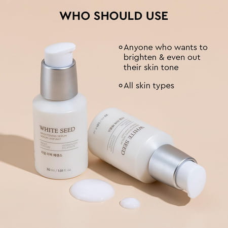 The Face Shop White Seed Brightening Korean Serum | Niacinamide & Ha | Dark Spots - 30ml