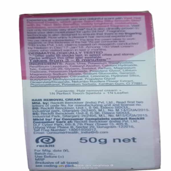 Veet 5 In 1 Hair Removal Cream With Lotus Milk And Jasmine 50 G