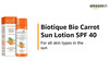 Biotique Bio Carrot 40+ Spf Uva/Uvb Sunscreen Ultrasoothing Face Lotion For All Skin Types 190 Ml