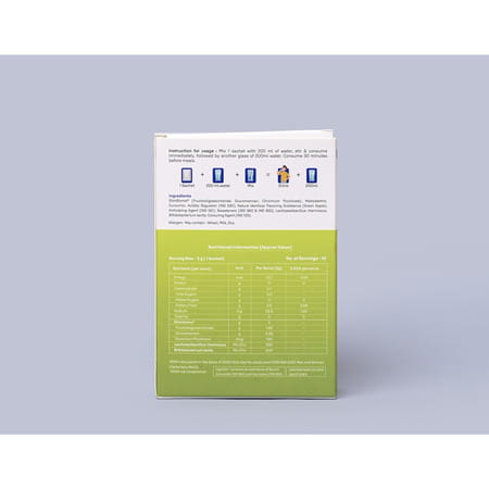 Dr. Morepen Lightlife Pre Meal Nutrition | Weight Management | Green Apple | Sachet | 60 No'S