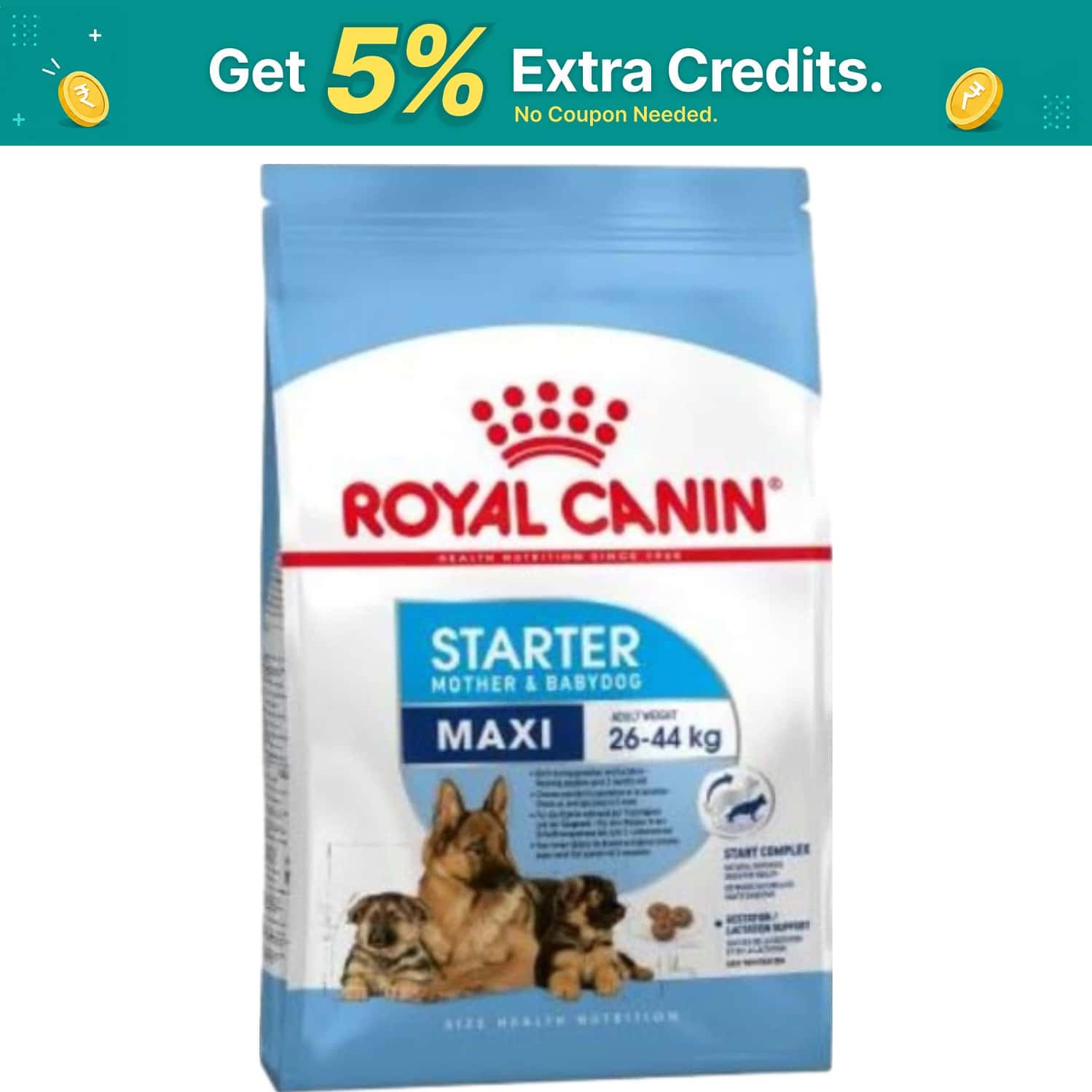 Royal Canin Maxi Starter | Mother & Babydog Food | 15 Kg | Dry Food