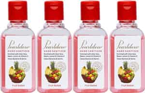 Pearldew Hand Sanitizer (gel) Fruit Basket 60 Ml - Pack Of 4