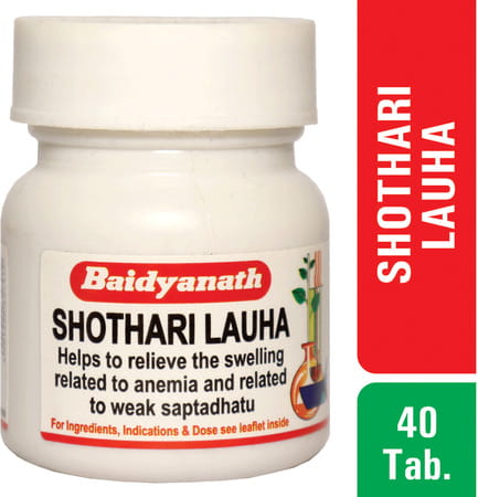Baidyanath Asli Ayurved Shothari Lauha 40 Tablets (Pack Of 2)