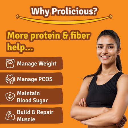 Prolicious High Protein & High Fiber Masala Nooodle Thins | Gluten Free | No Maida | Jain | 4X50g
