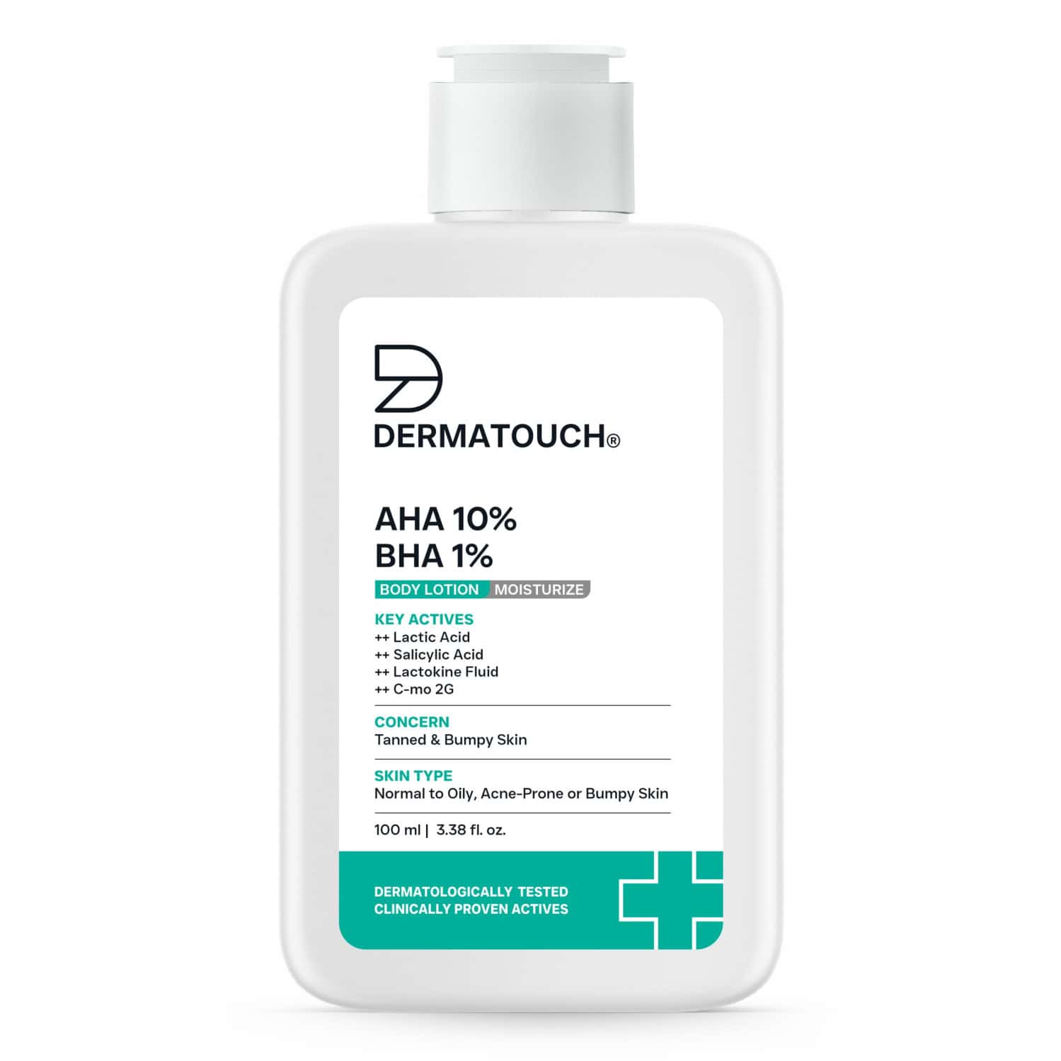 Dermatouch Aha 10% Bha 1% Body Lotion For Men & Women - Suitable For All Skin Types 100 Ml