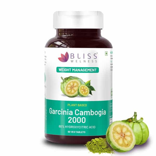 Bliss Welness Garcinia Cambogia For Weight Loss Fat Burner Supplement|For Men And Women- 60 Tablets