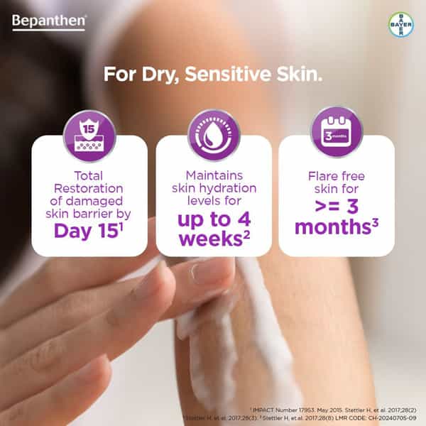 Bepanthen Sensi Control Daily Moist Cream | Worlds No.1 Skincare Brand | Dry & Itchy Skin | 100G