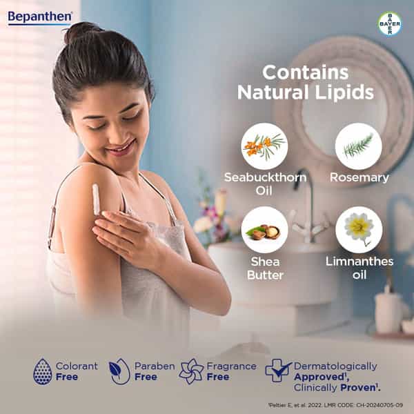 Bepanthen Sensi Control Daily Moist Cream | Worlds No.1 Skincare Brand | Dry & Itchy Skin | 100G