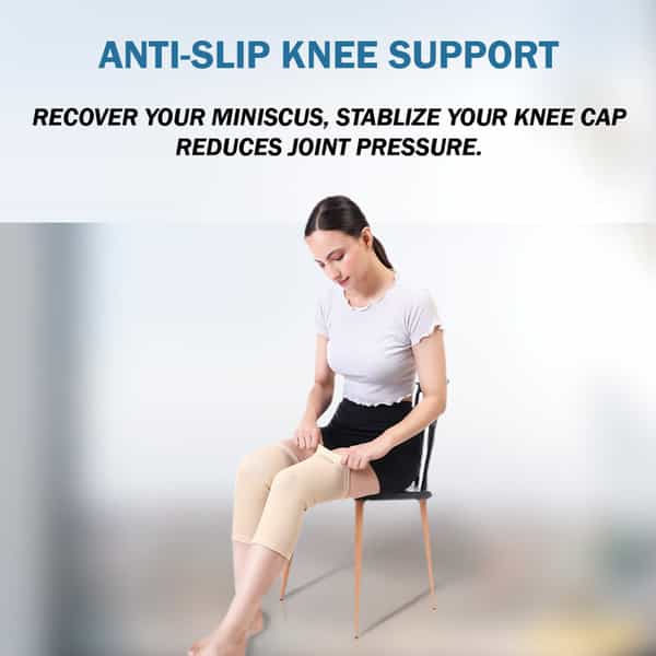 Stergic Iris Knee Support Cap Brace/Sleeves For Knee Support & Pain Relief - Large Size