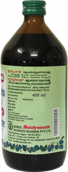 Baidyanath Asli Ayurved Punarnawarishta 450 Ml (Pack Of 2) Remedy To Relieve Oedema