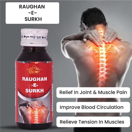 Cipzer Roghan Surkh 50ml | Supports Relief From Headache| Body Discomfort & Wellness
