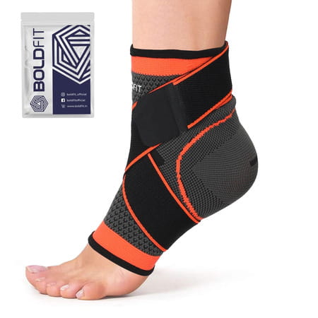 Boldfit Premium Ankle Support Compression Brace For Injuries | Ankle Protection Guard