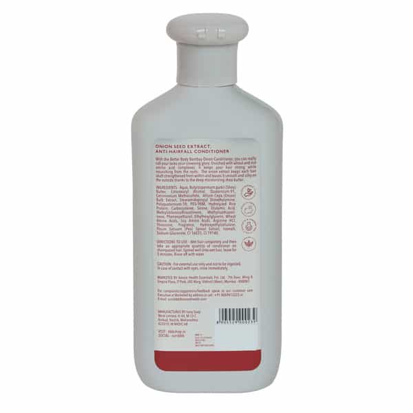 Bbb Better Body Bombay Onion Seed Extract Anti - Hairfall Conditioner | Dull | Thinning Hair (300Ml)