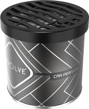 Involve Gel Can Carbon Black Air Freshener With Drivfresh - Premium Gel Car Perfume - Itg01