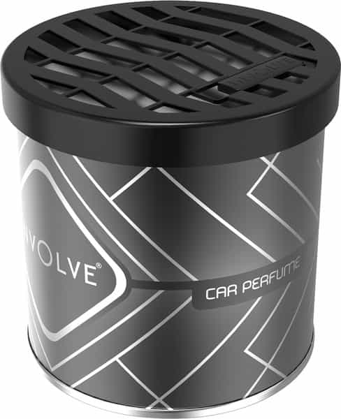 Involve Gel Can Carbon Black Air Freshener With Drivfresh - Premium Gel Car Perfume - Itg01