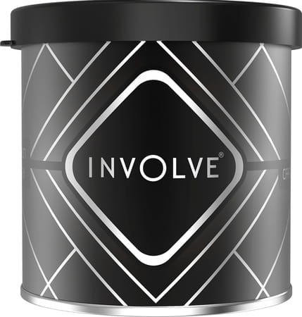 Involve Gel Can Carbon Black Air Freshener With Drivfresh - Premium Gel Car Perfume - Itg01