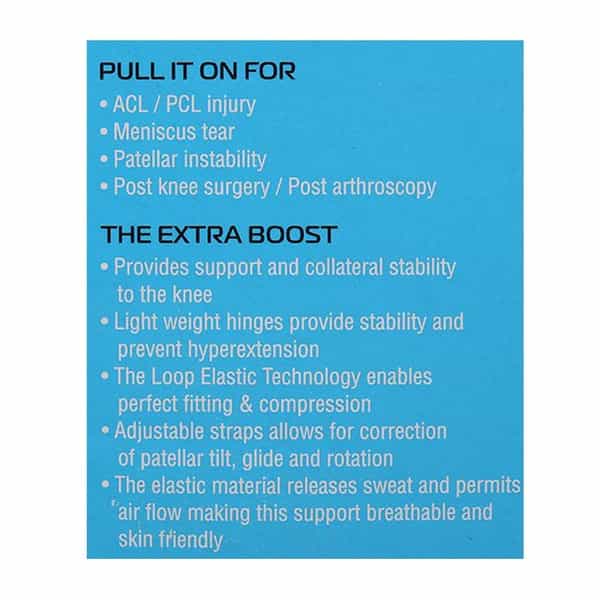 Vissco Core Elastic Hinged Knee Brace With Open Patella Support Small