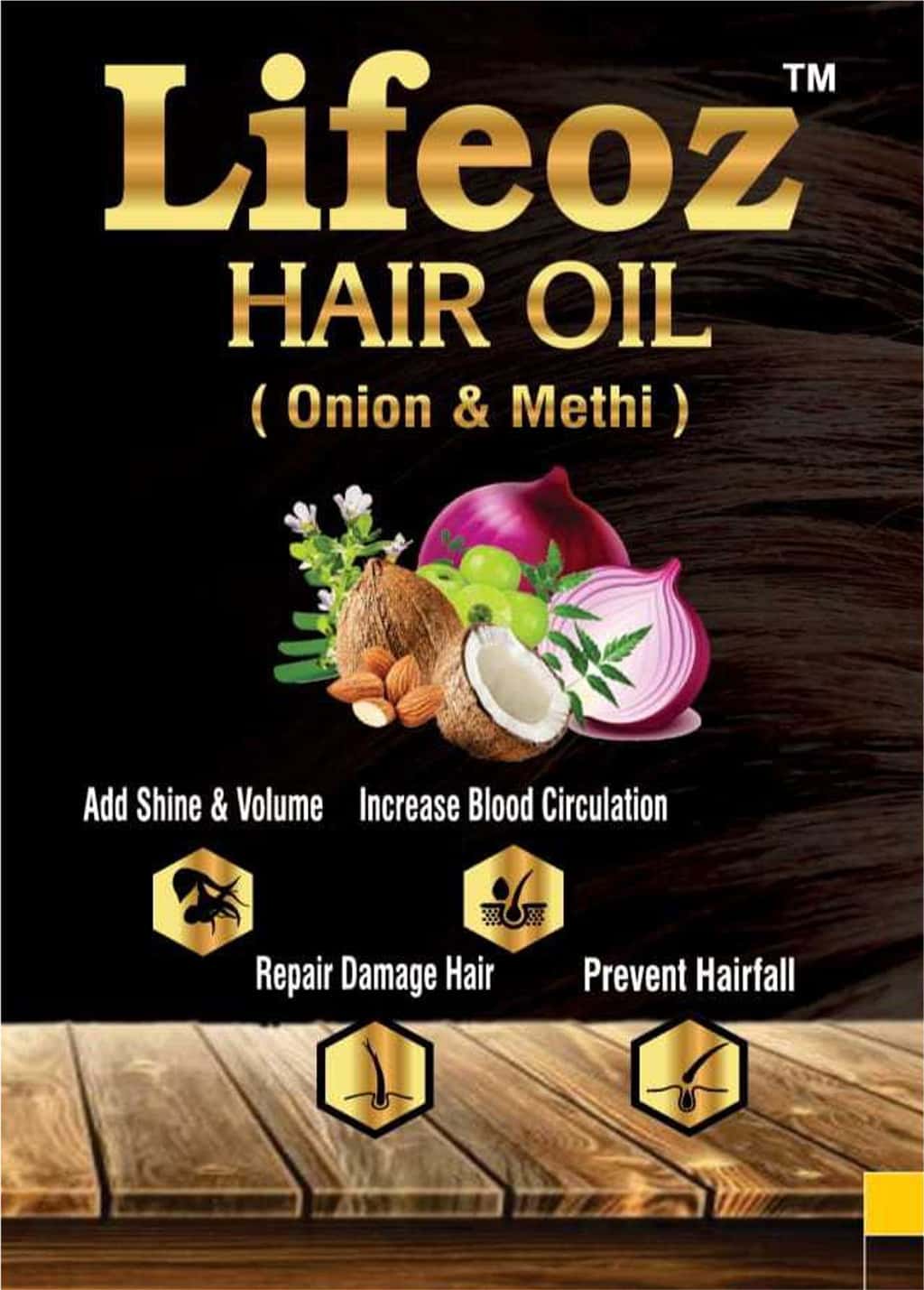 Lifeoz Onion & Methi | Hair Oil 100 Ml