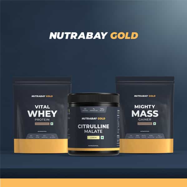Nutrabay Gold Citrulline Malate 2:1 Supplement Powder - 120G | Lemon Flavor