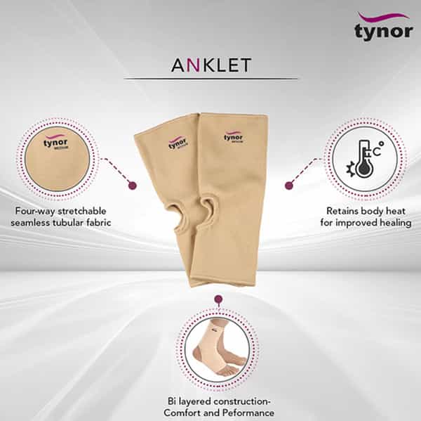 Tynor D 03 Anklet Pair Belt Size Small